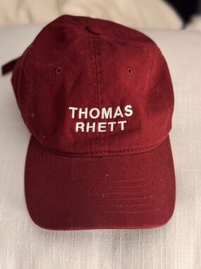 Thomas Rhett Embroidered Baseball Cap - Burgundy